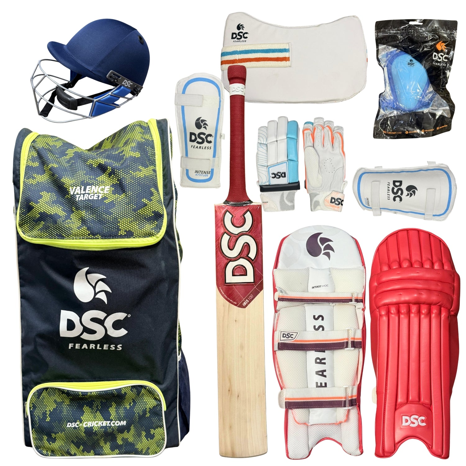 DSC Cricket Bundle Sets Youth Size 3/4/6/Harrow