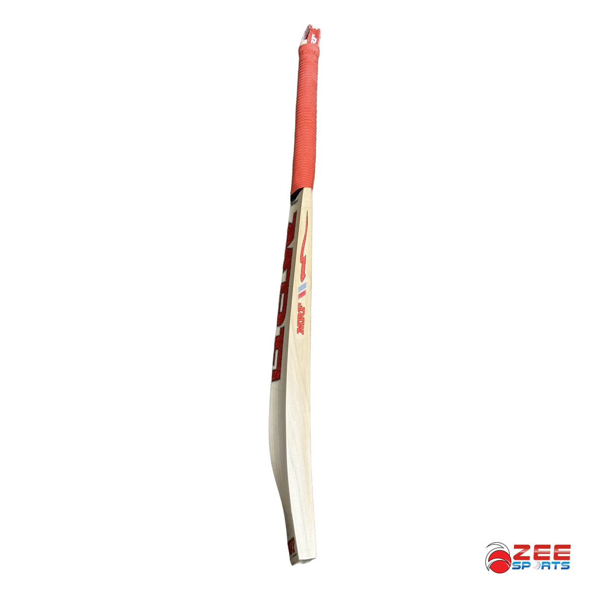 Full edge profile of MRF Genius Grand Edition Harrow cricket bat