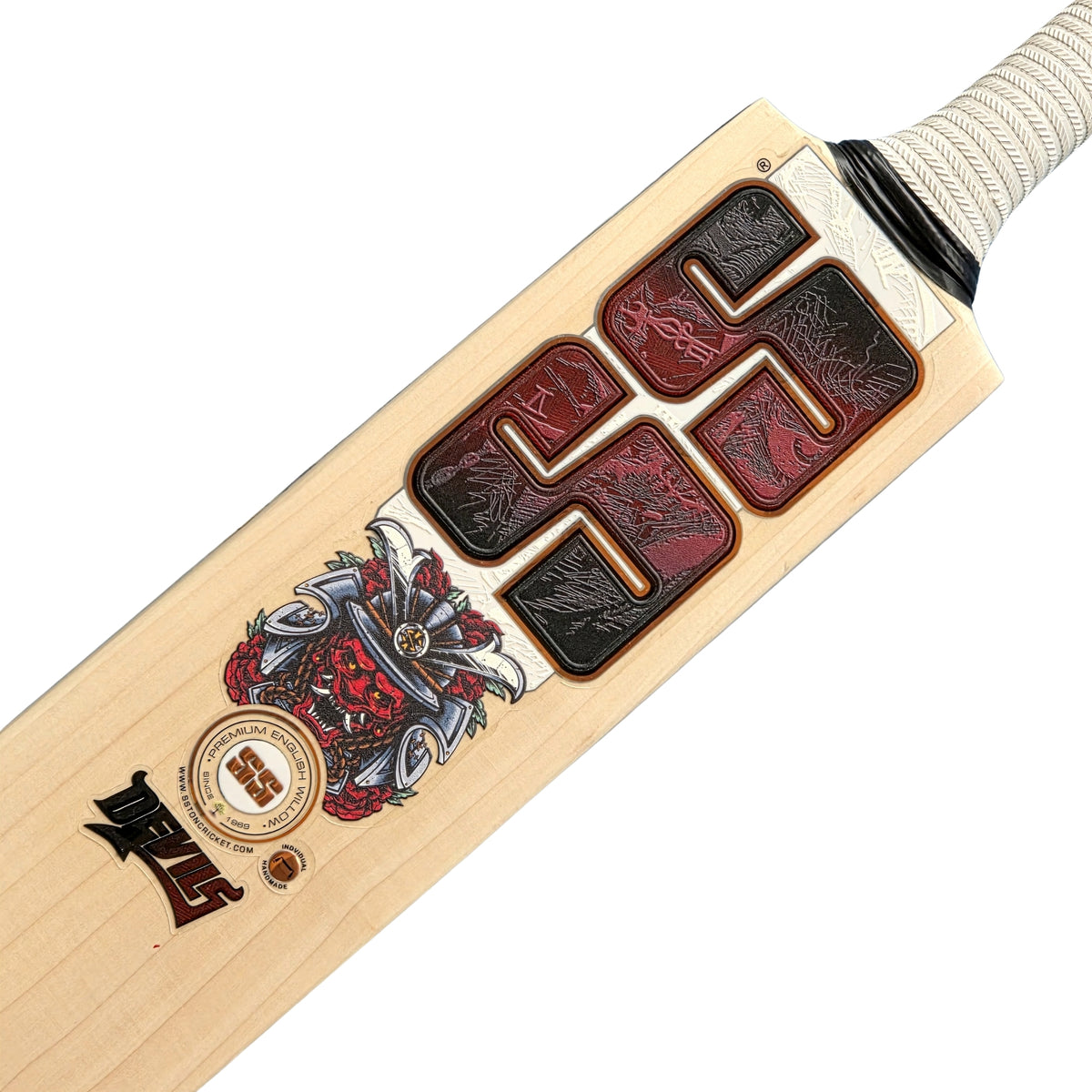 SS Cricket Bat Ton Devils Red English Willow SH Adult