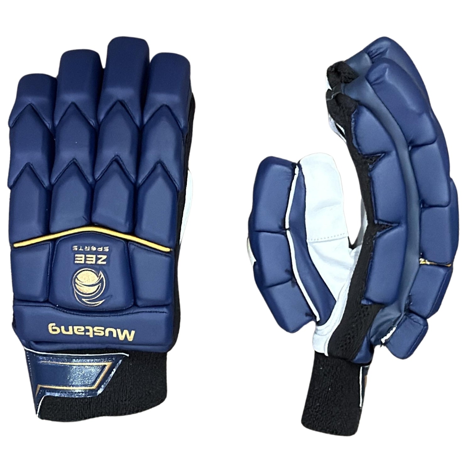 Zee Sports Batting Gloves Mustang Blue Adult