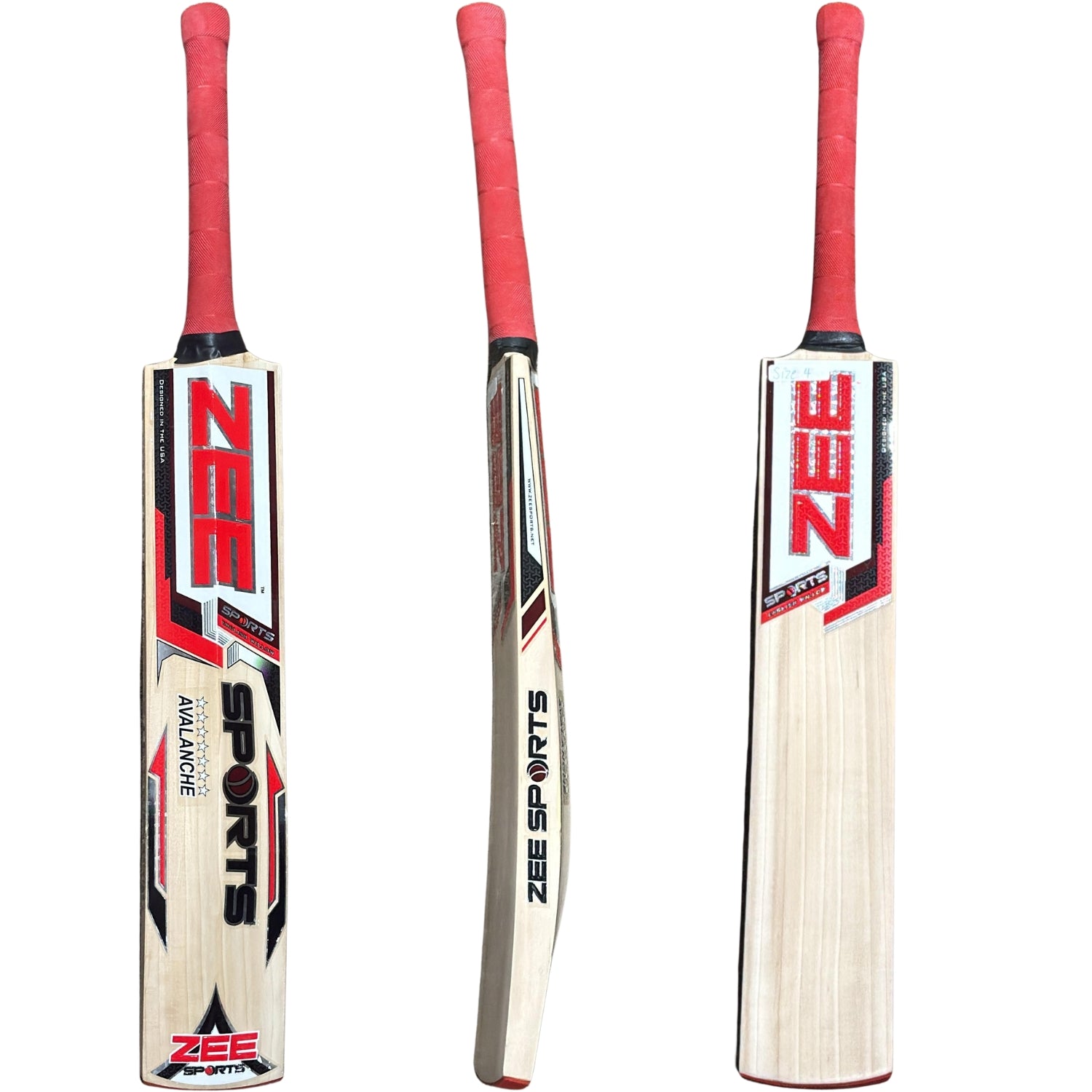 Zee Sports Cricket Bat 7Star Avalanche English Willow Youth Size 4