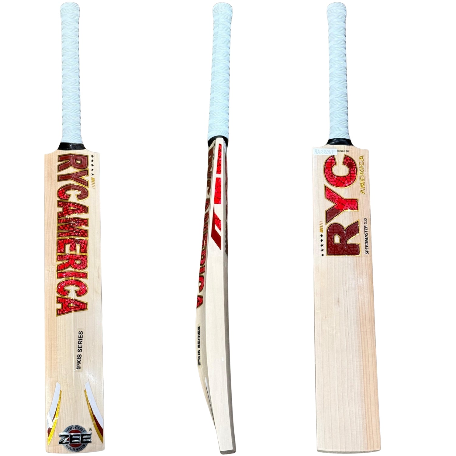 Zee Sports RYC America Cricket Bat Speedmaster 1.0 Harrow Youth English Willow