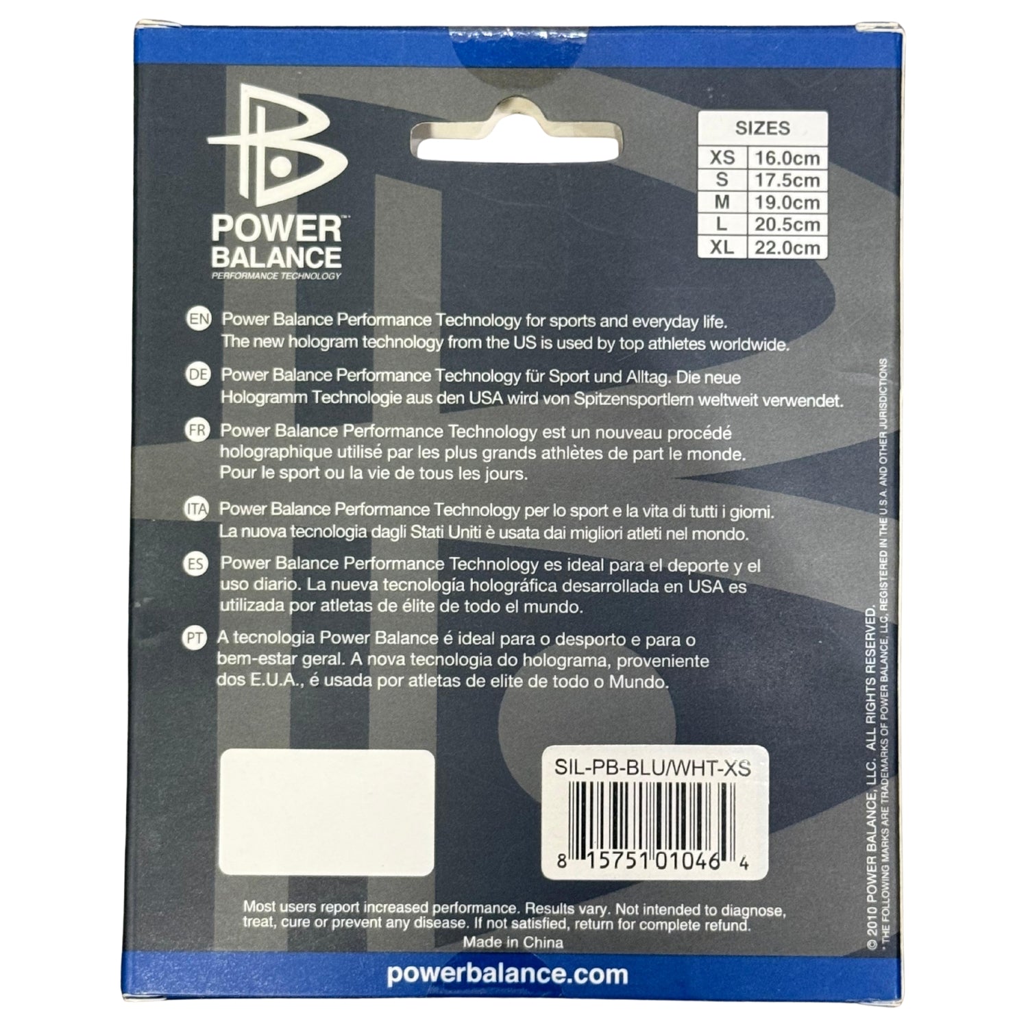 Power Balance Silicone Wristband Performance Sport Bracelet