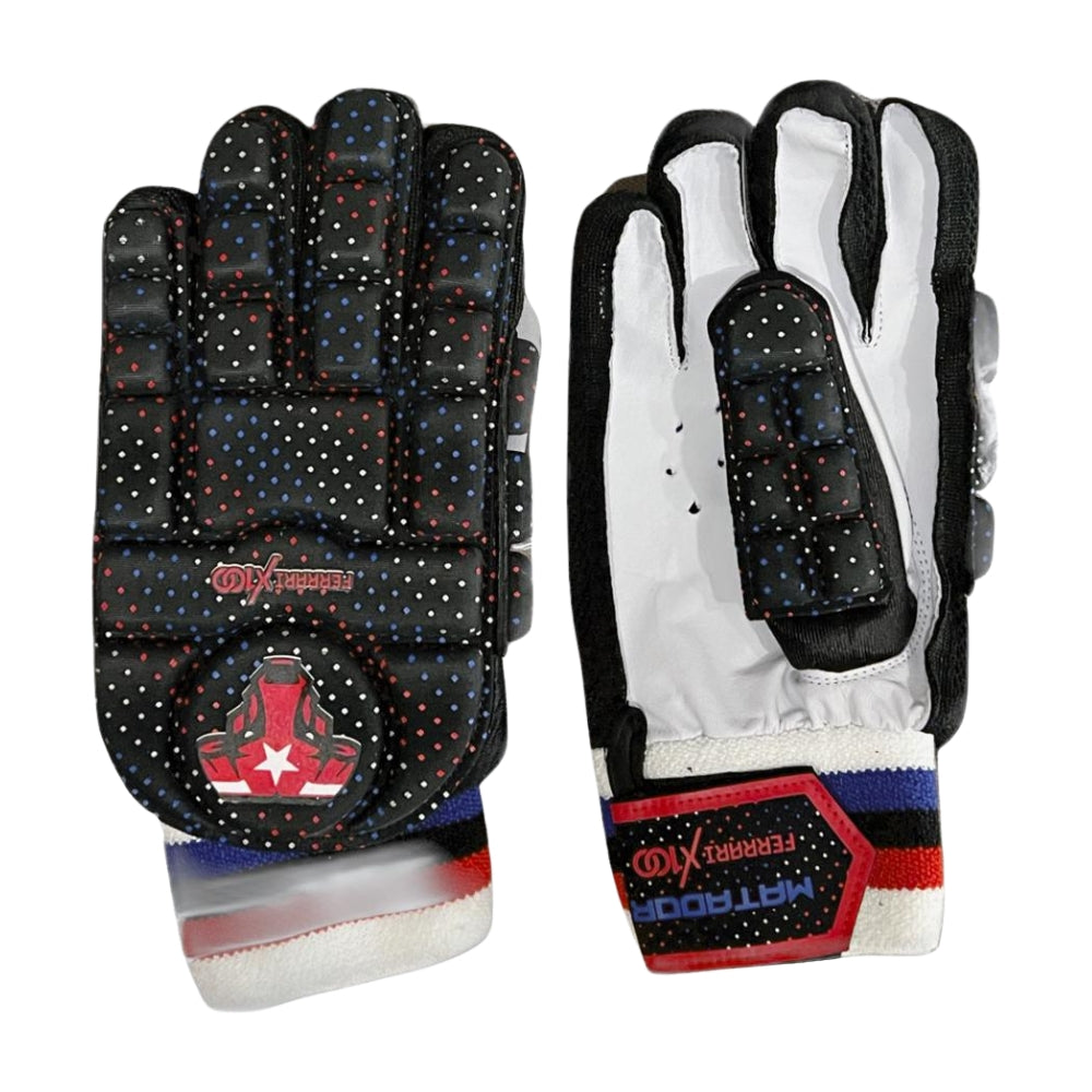 Matador Hard Tennis Cricket Batting Gloves Black