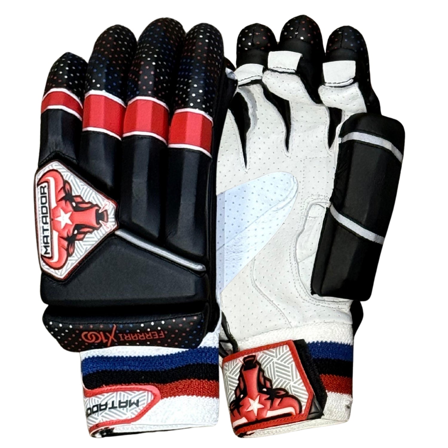 Matador Cricket Batting Gloves Ferrari X100 Black