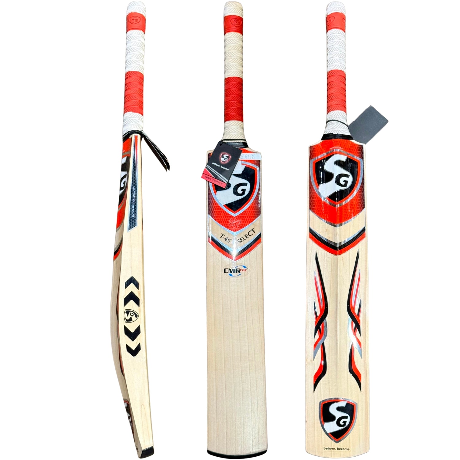 SG Cricket Bat T45 Select English Willow SH