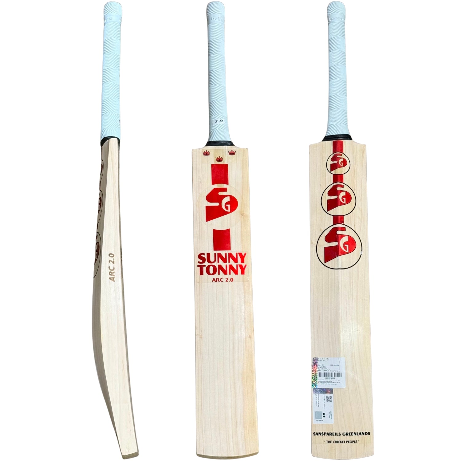 SG Cricket Bat Sunny Tonny Arc2.0 English Willow