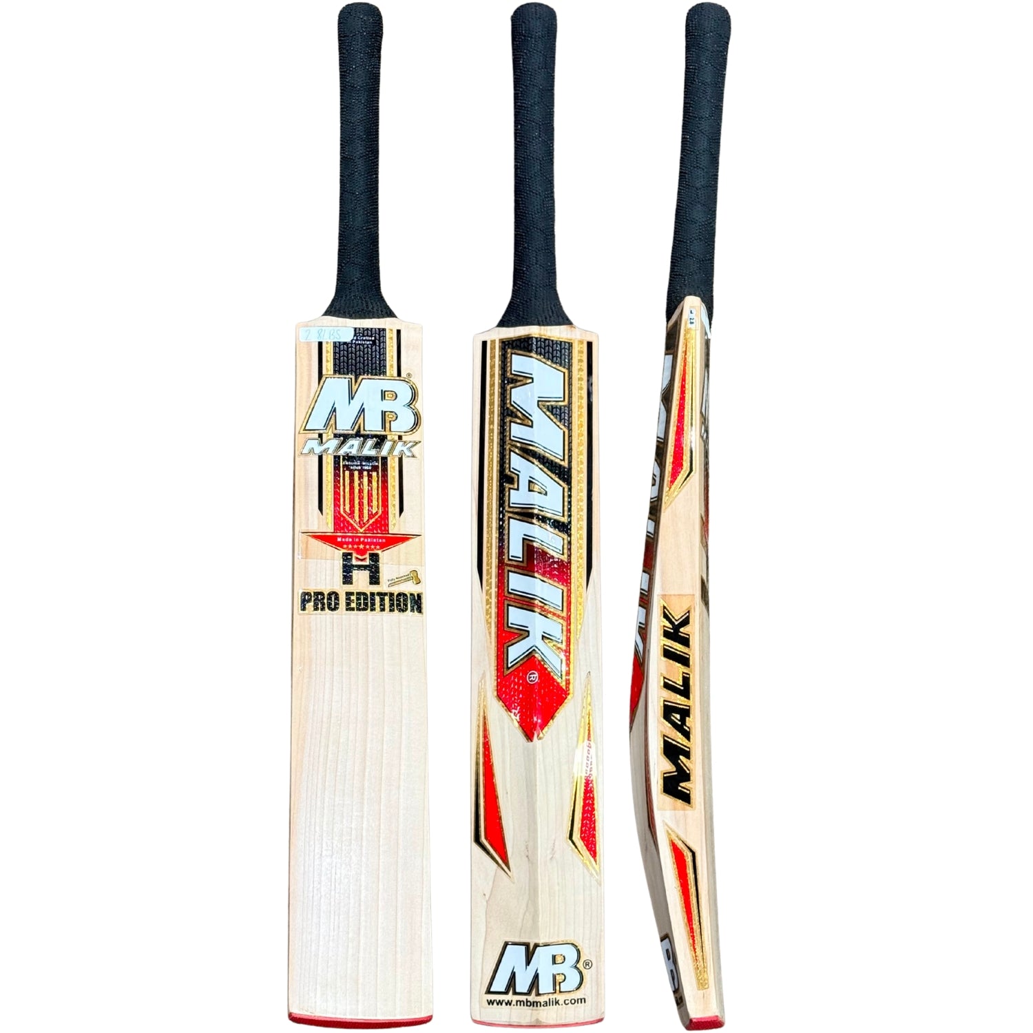 MB Malik Cricket Bat Pro Edition Handcrafted English Willow