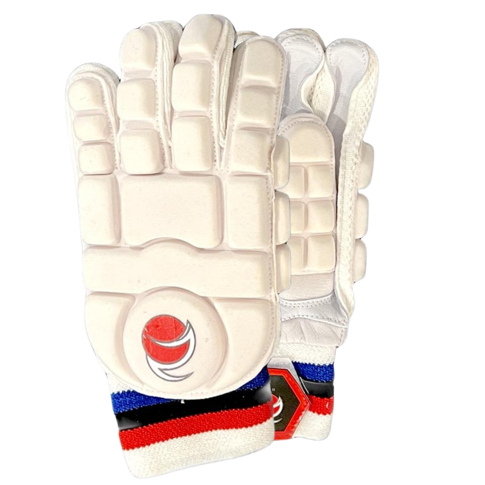 Zee Sports Hard Tennis Cricket Batting Gloves White