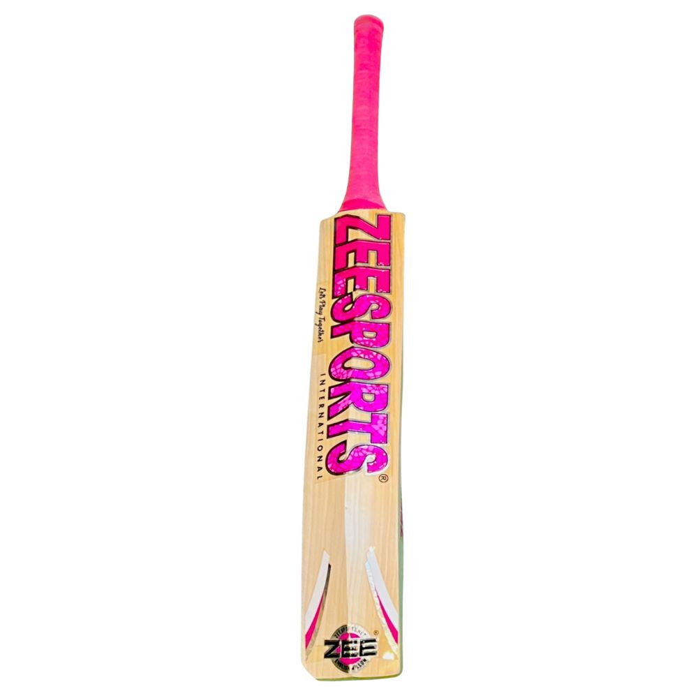 Zee Sports Crickets Bat Black Star Series Fuscia English Willow