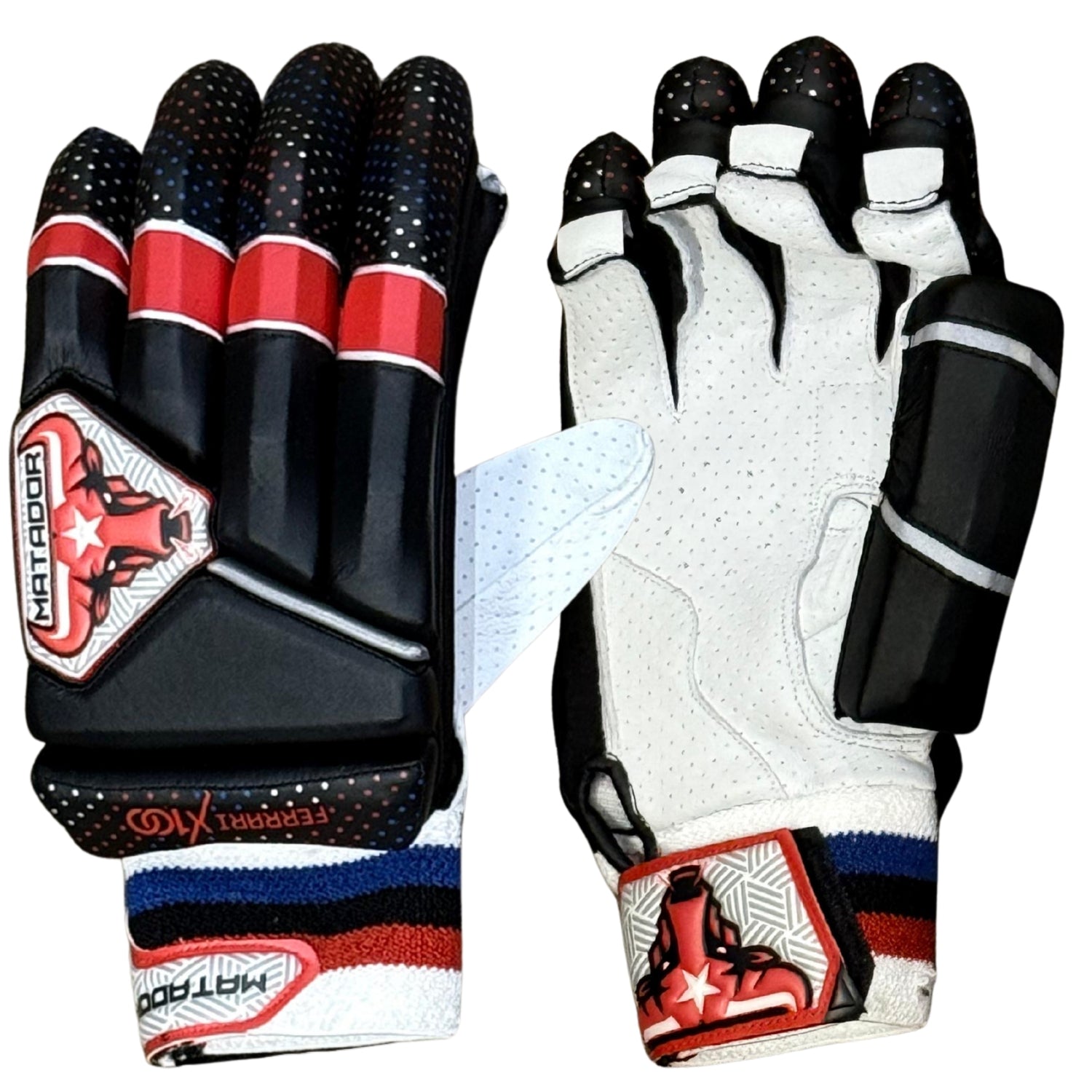 Matador Cricket Batting Gloves Ferrari X100 Black