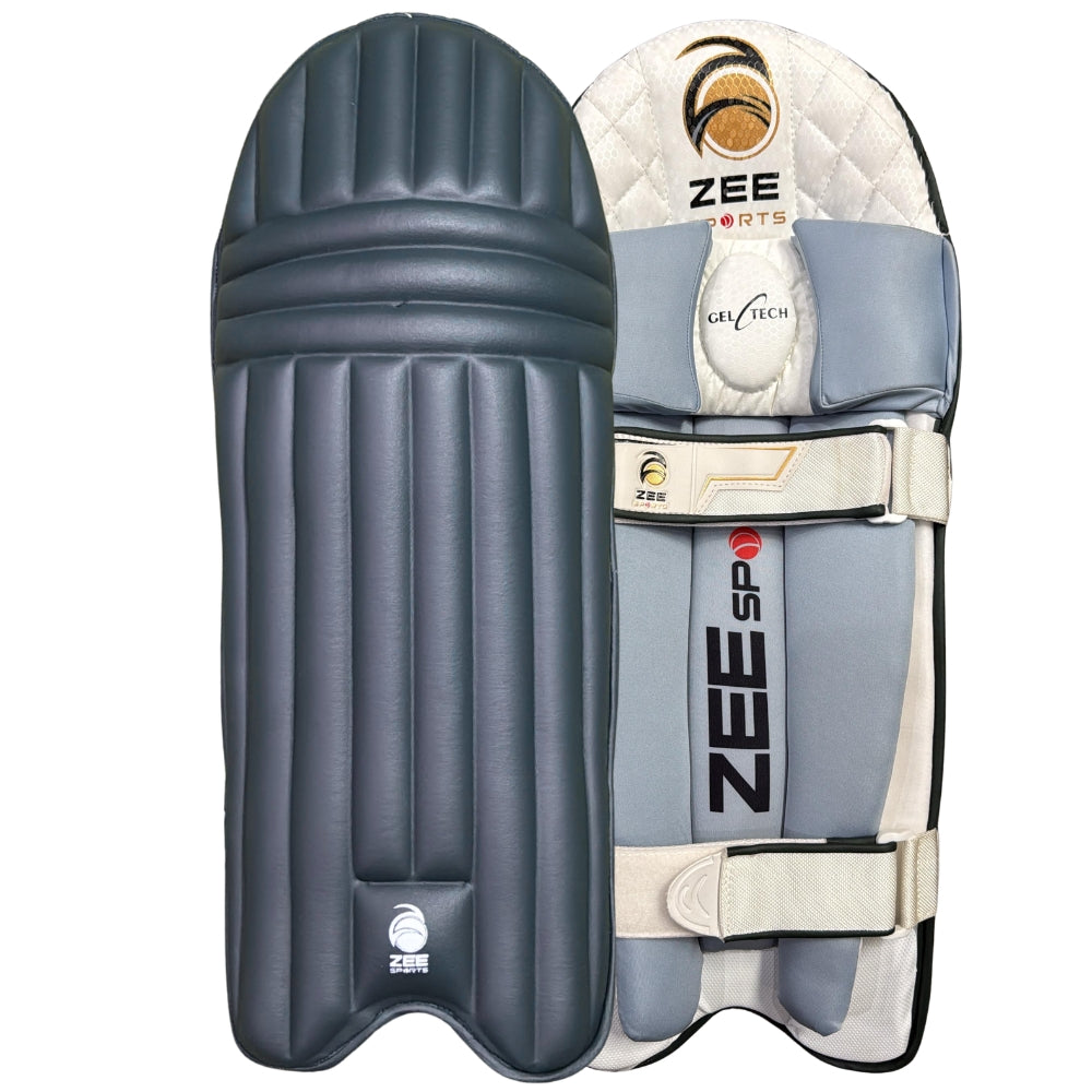 Zee Sports Batting Pads Double Strap GelTech NavyBlue