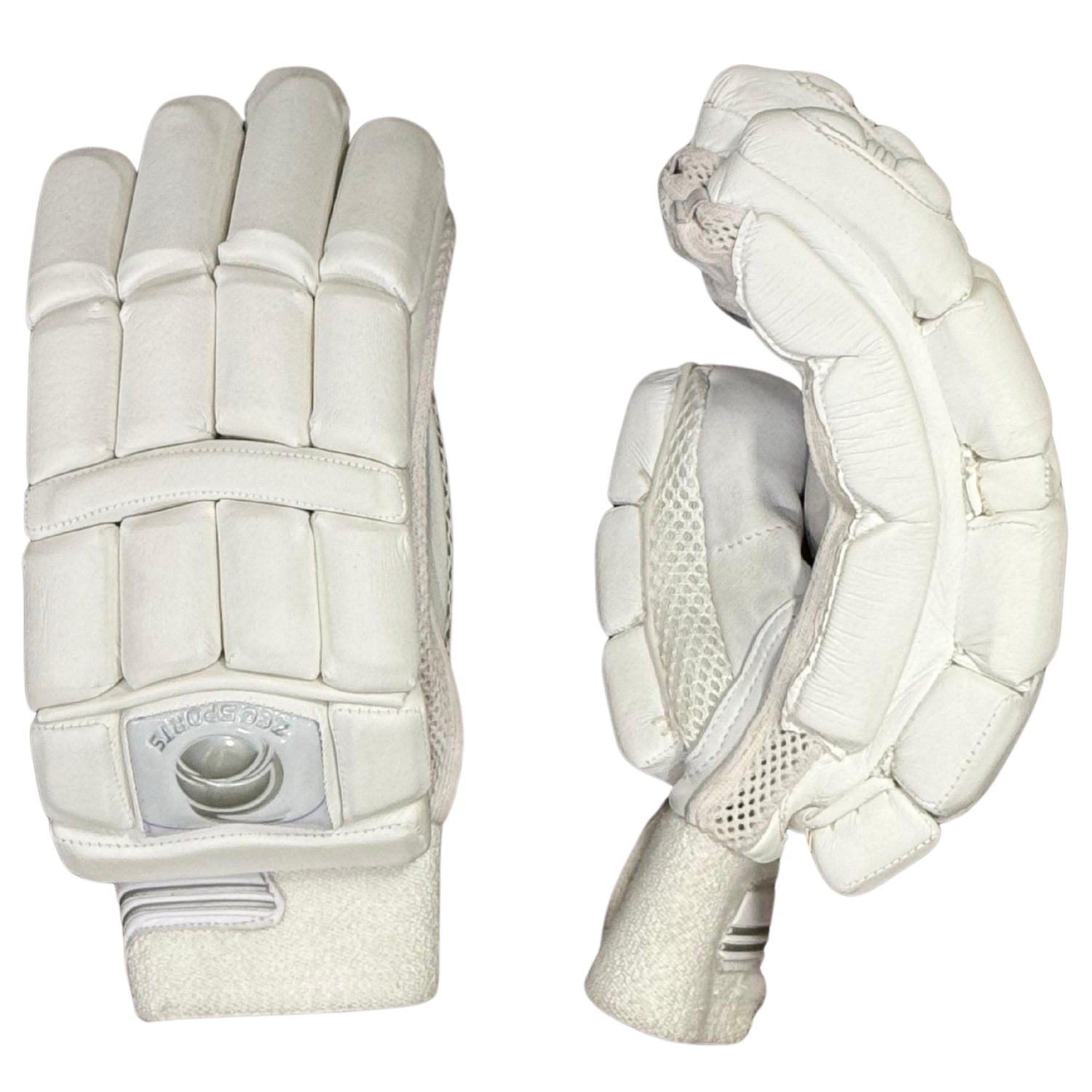 Zee Sports Cricket Batting Gloves White Adult