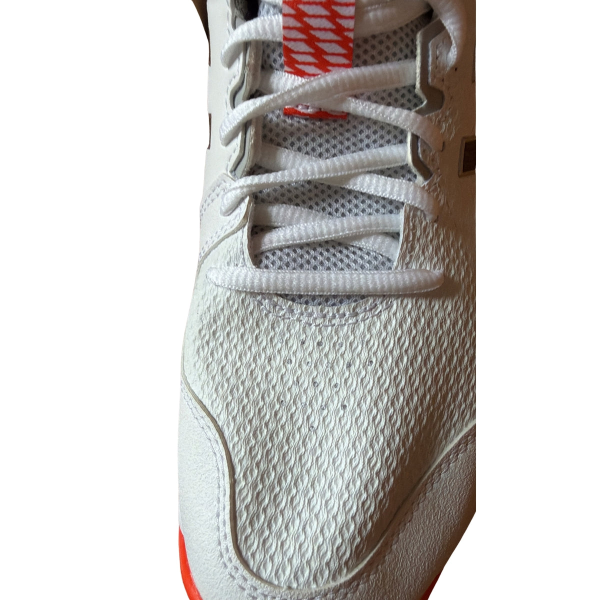 Asics Cricket Shoes Gel Peake 3 Unisex Field Shoes White/Black/Vibrant Orange 2026 Model