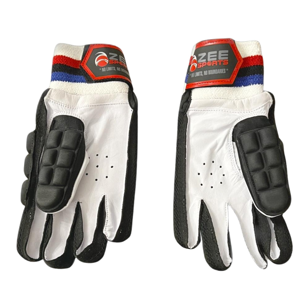 Zee Sports Hard Tennis Cricket Batting Gloves Black