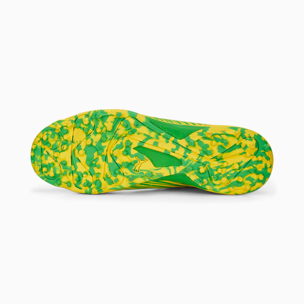 Puma Cricket Shoes, Model PUMA 22 FH Rubber, Yellow/Green