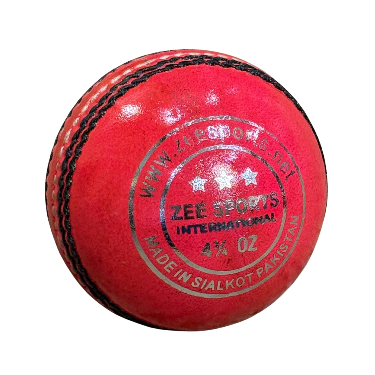 Zee Sports Cricket Ball Super Dragan Youth White/Neon Pink
