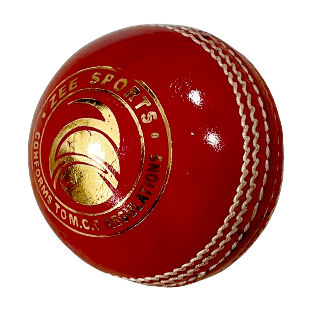 Zee Sports Premier 5 Star Cricket Ball Hand Stitched 4-piece 5-Layer