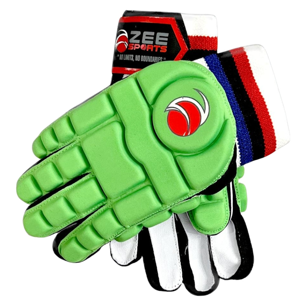 Zee Sports Hard Tennis Cricket Batting Gloves Green