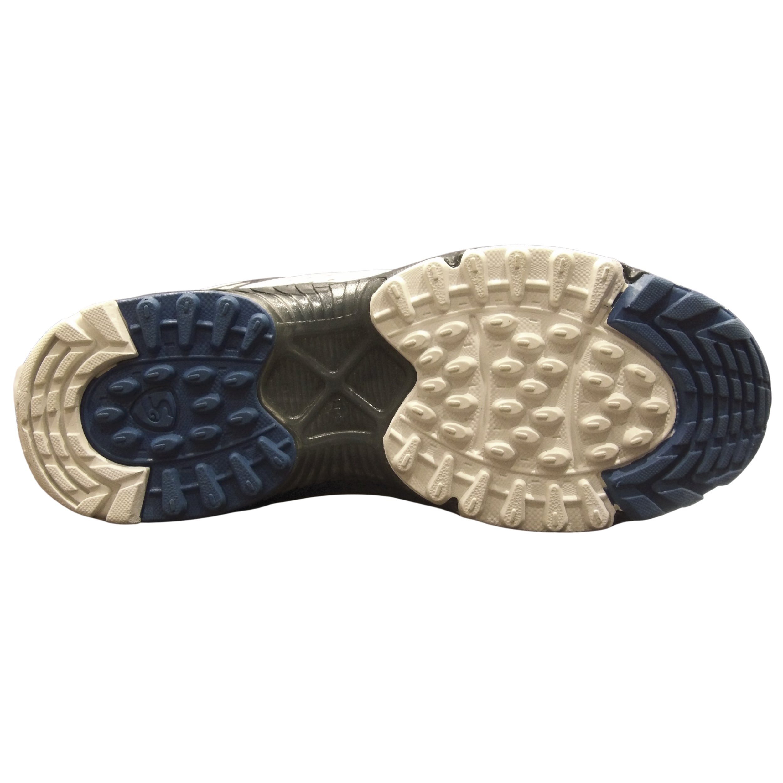 SG Cricket Shoes, Striker II   White/Silver/Blue