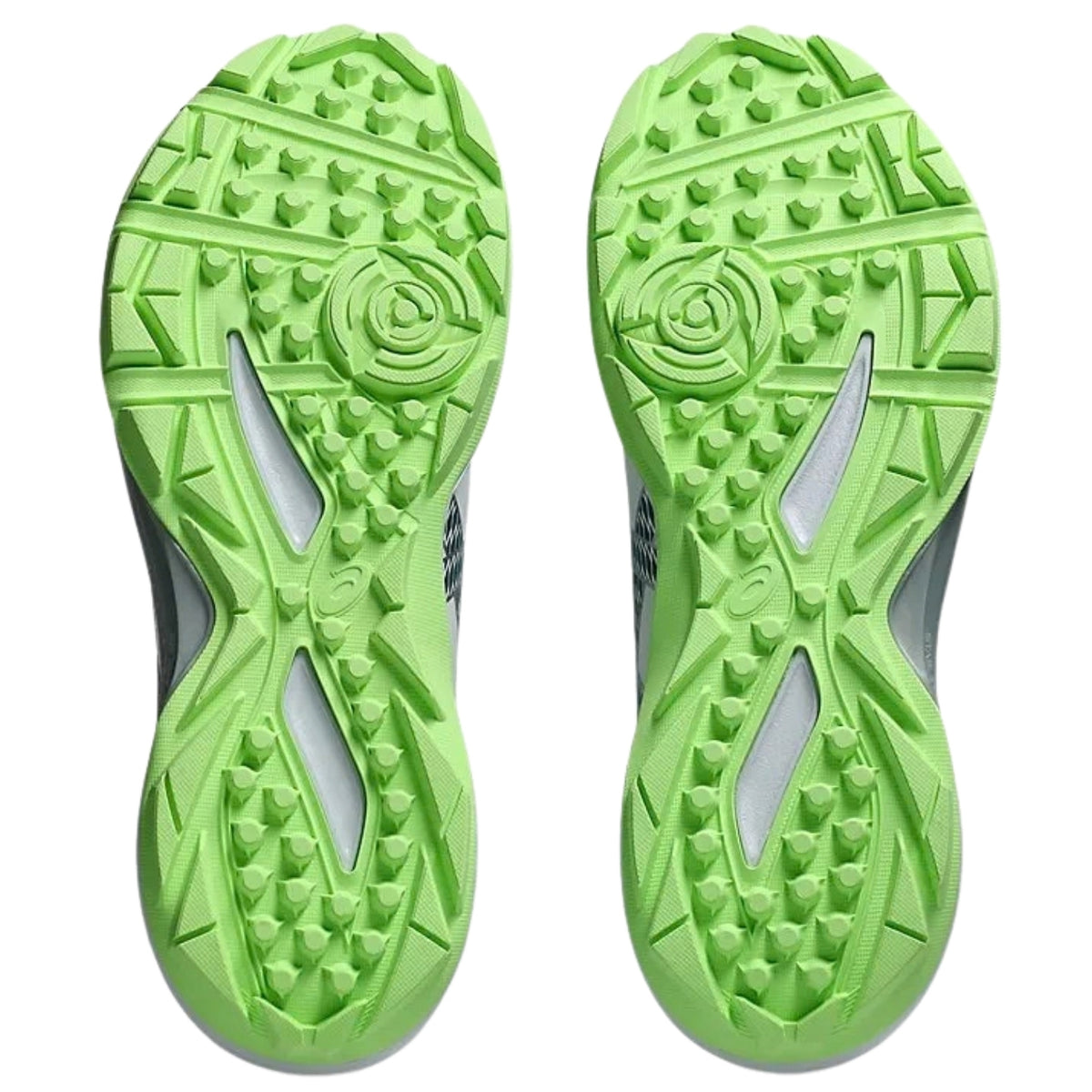 Asics Cricket Shoes Gel Peake 3 Unisex Field Shoes White/Deep Teal/Lime Green 2026 Model