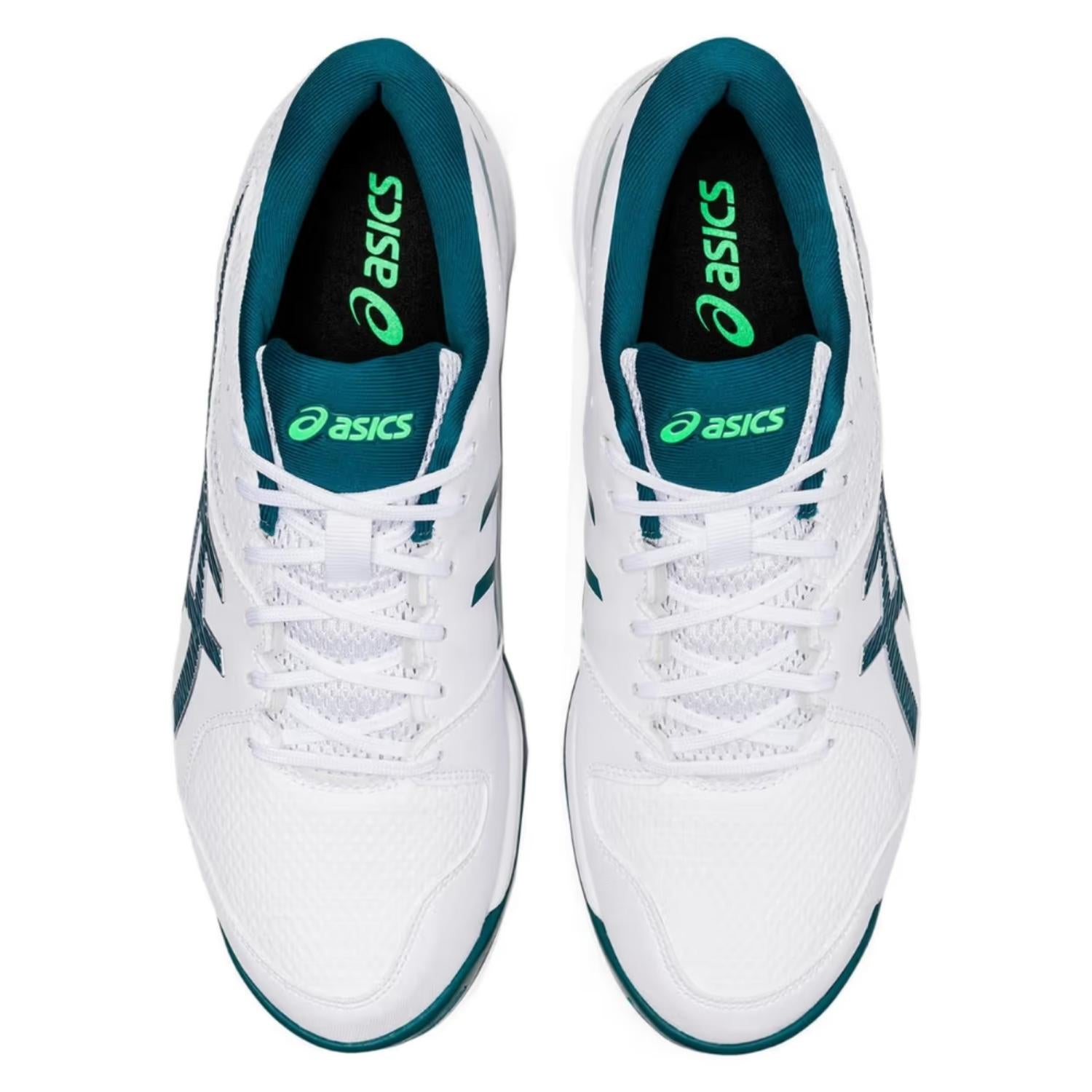 Asics Cricket Shoes, Model Gel-Peake 2, White/Velvet Pine