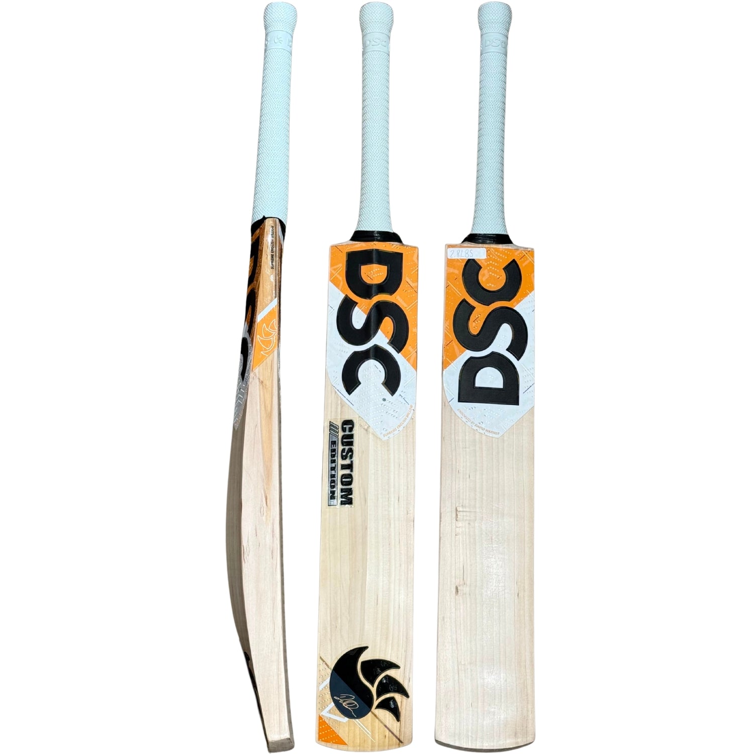 DSC Cricket Bat Orange Custom English Willow David Warner