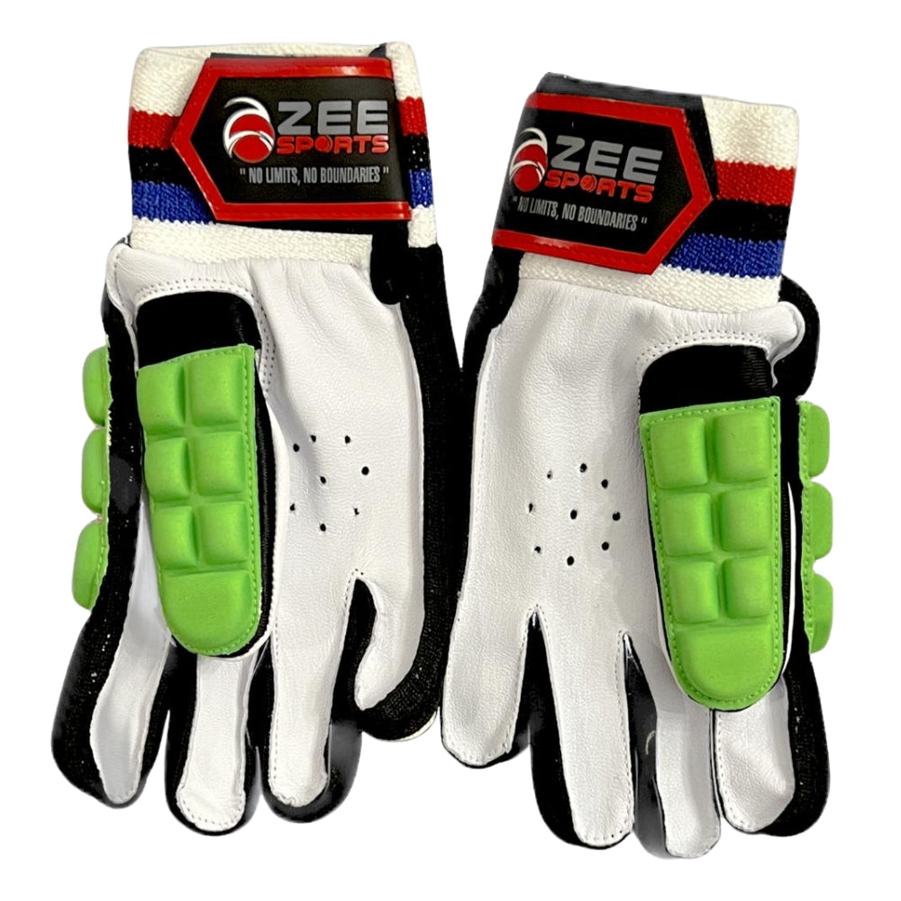 Zee Sports Hard Tennis Cricket Batting Gloves Green