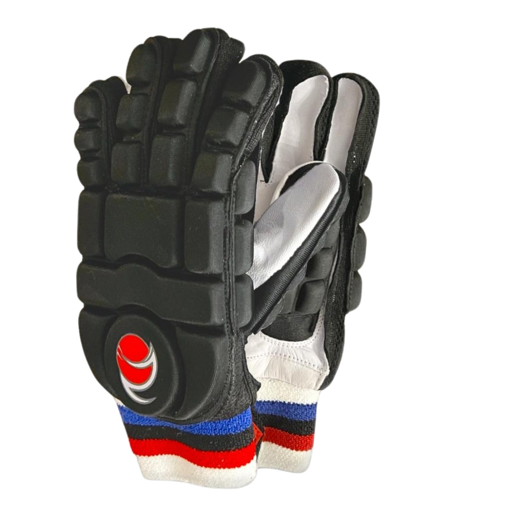 Zee Sports Hard Tennis Cricket Batting Gloves Black