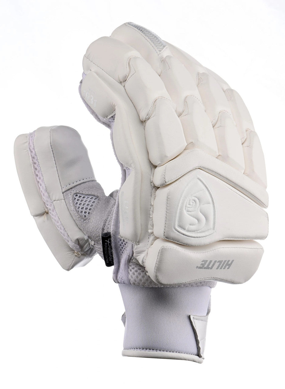 SG batting Gloves, Model Hilite White, Adult