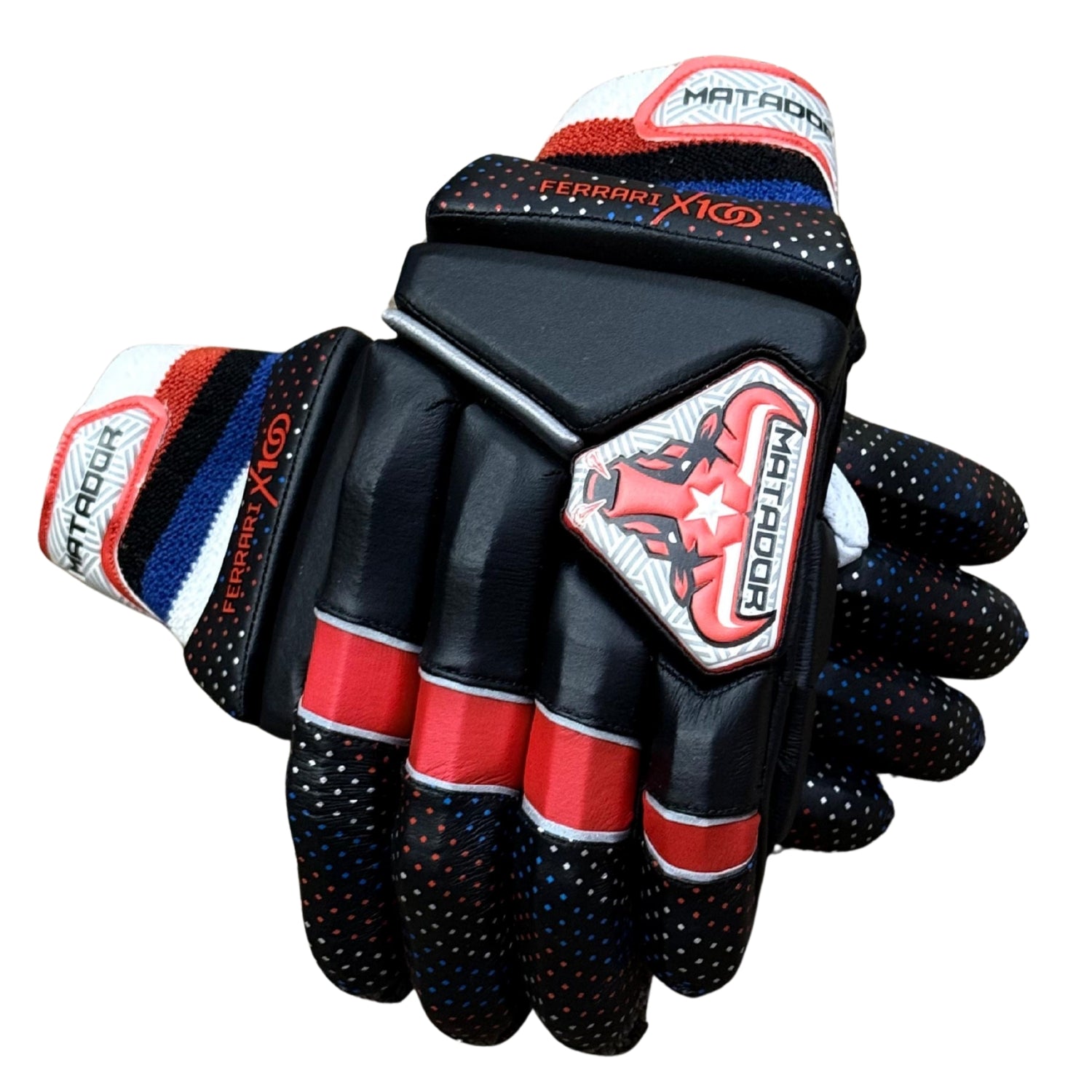 Matador Cricket Batting Gloves Ferrari X100 Black