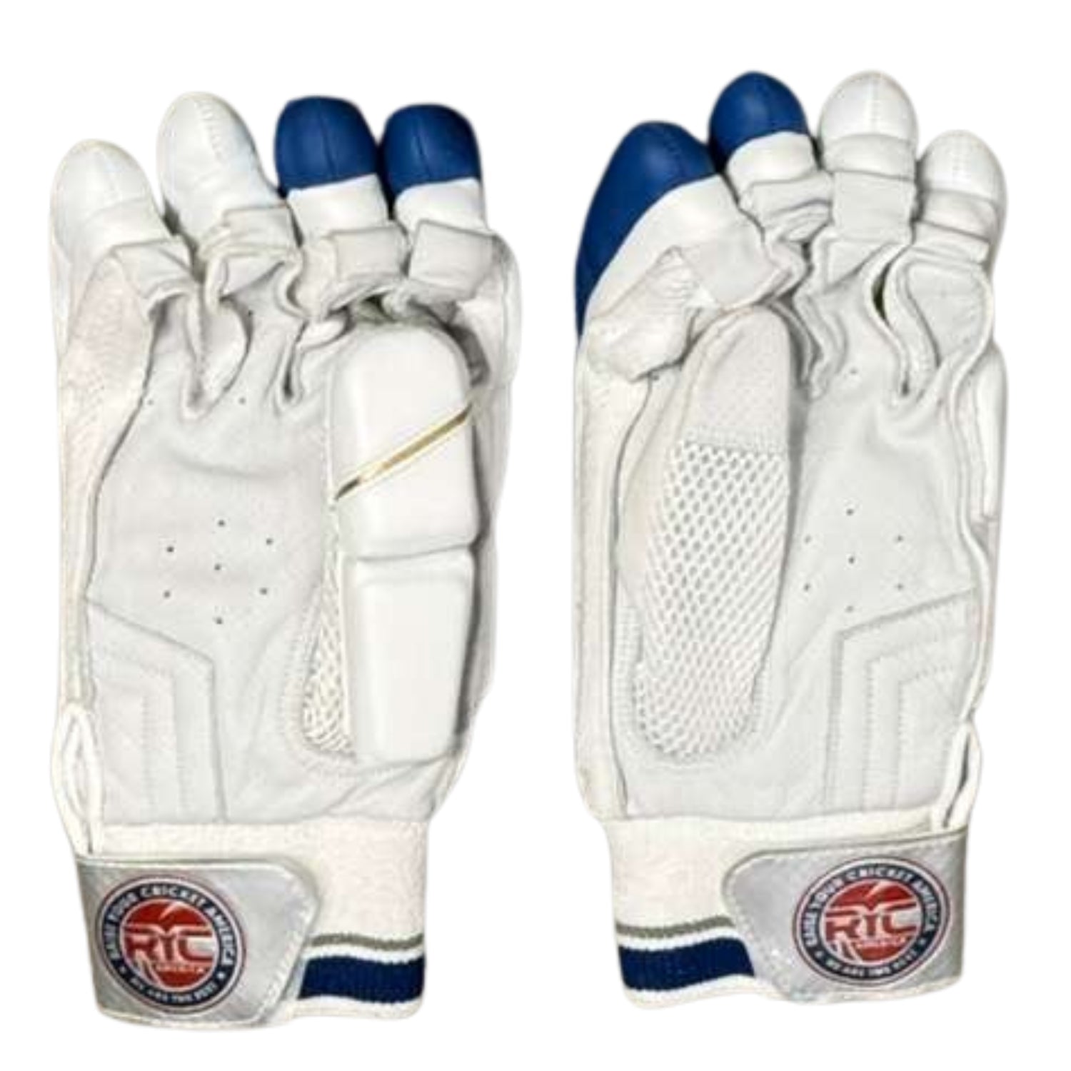 Zee Sports Cricket Batting Gloves RYC America Reserve Edition Blue Golden