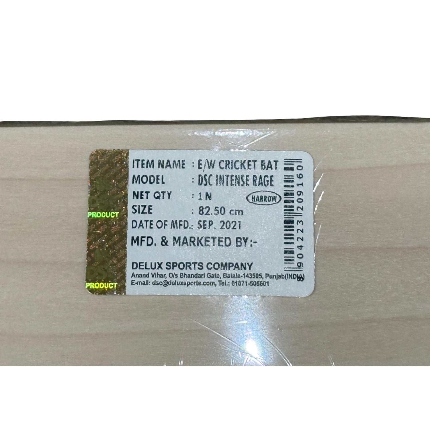 DSC Cricket Bat Intense Rage Harrow Youth English Willow