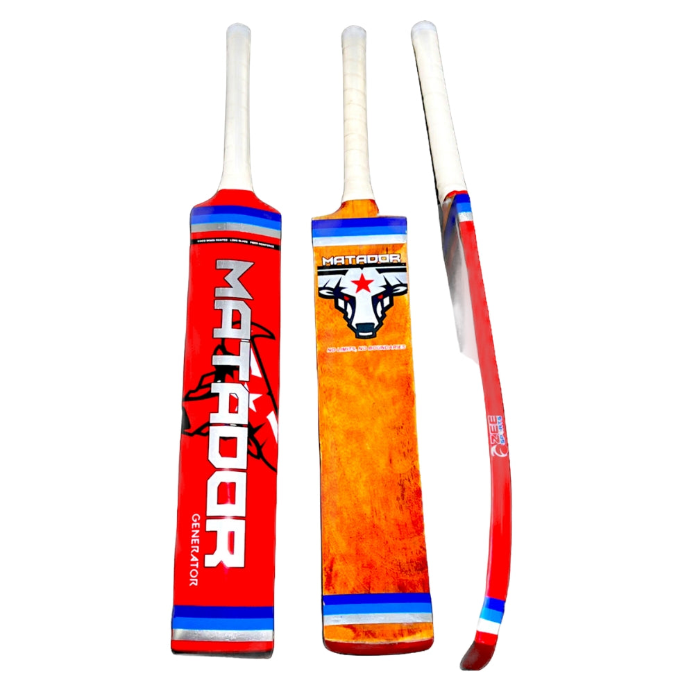 Zee Sports Matador Cricket Bat Coco Wood Tape Tennis Custom Made
