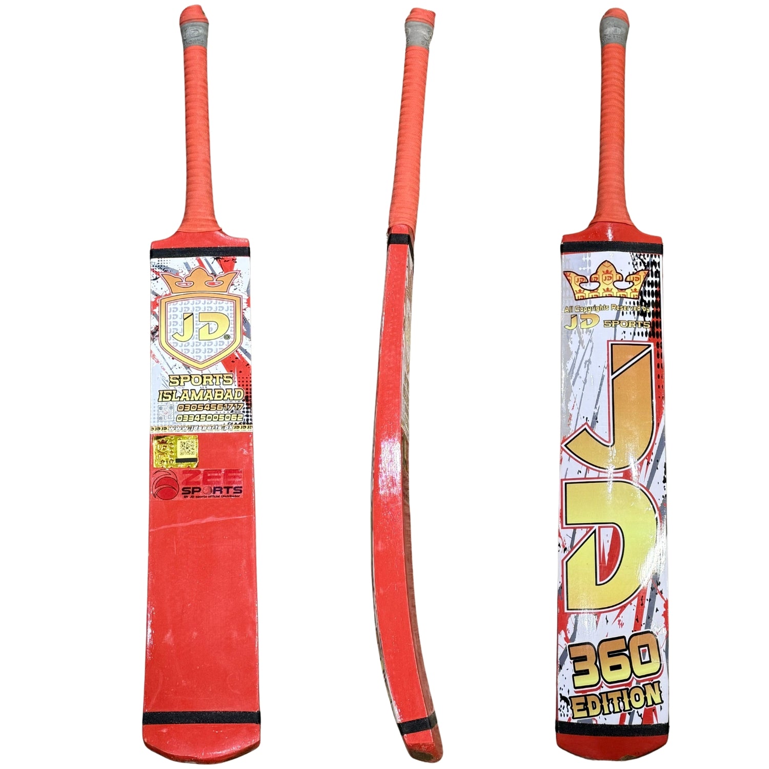 JD Sports Cricket Bat Tape Tennis 360 Edition Red