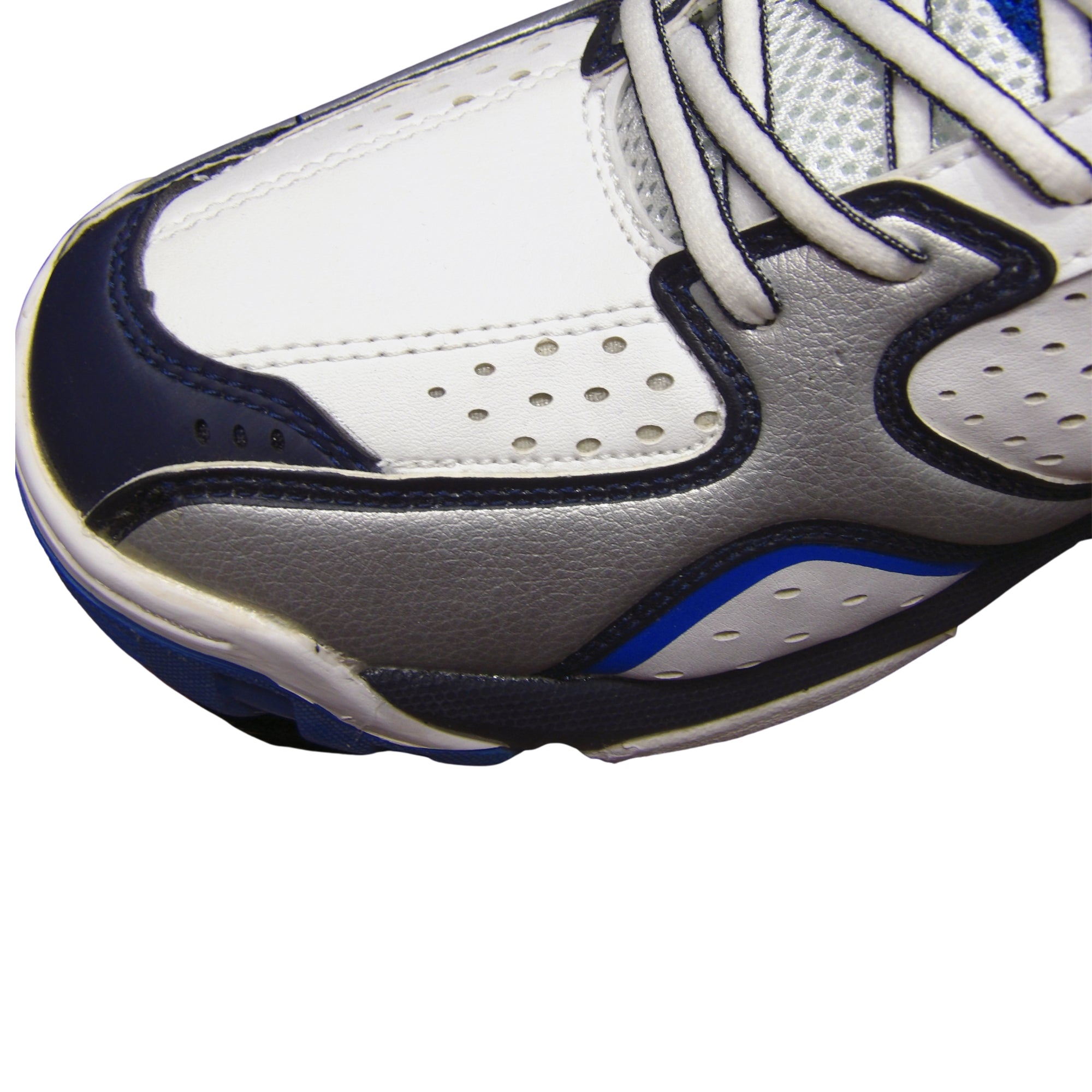 SG Cricket Shoes, Striker II   White/Silver/Blue