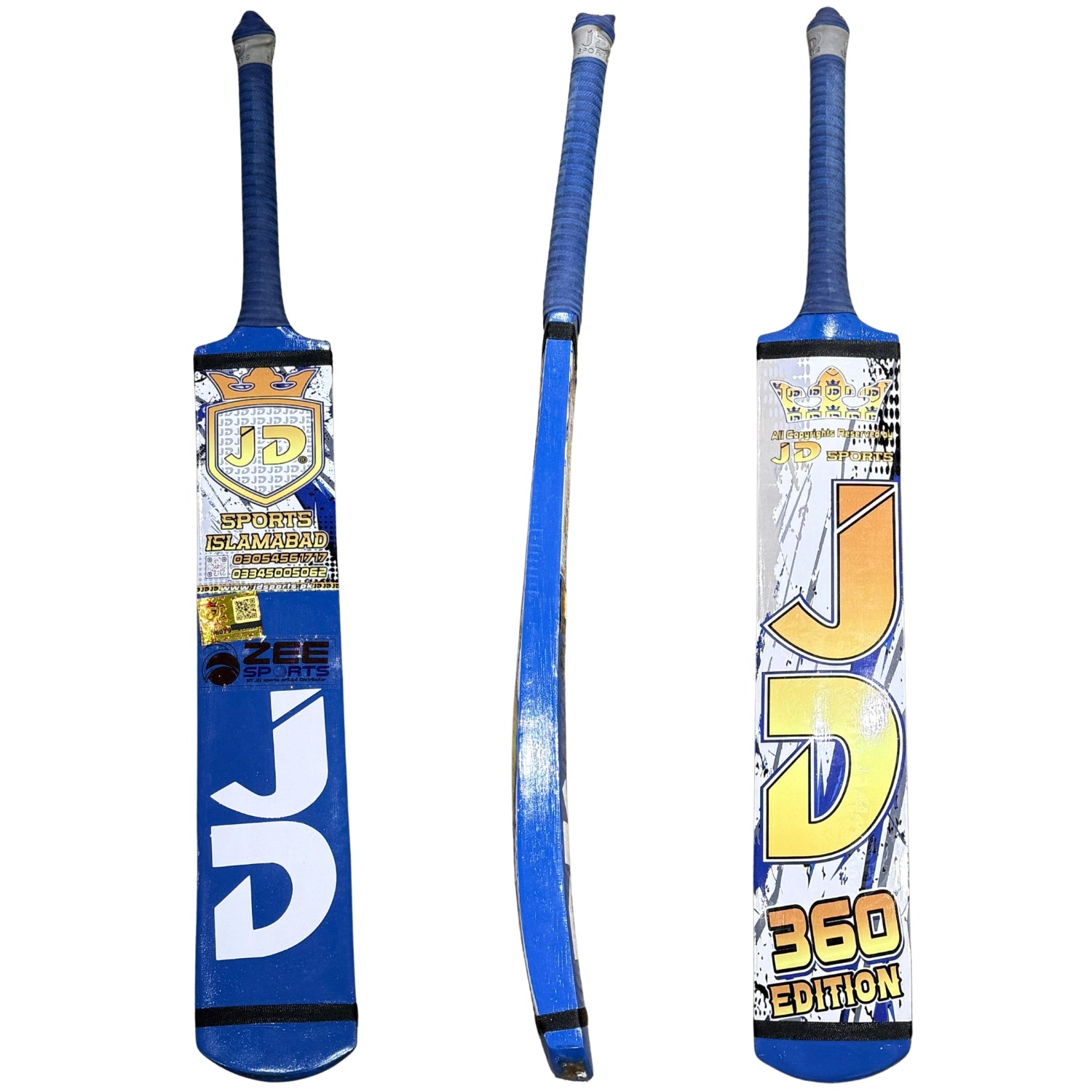 JD Sports Cricket Bat Tape Tennis 360 Edition Blue