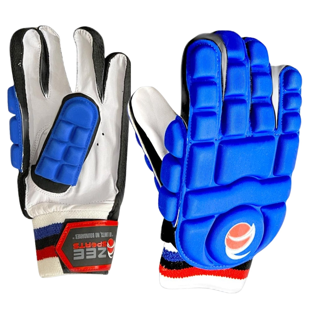 Zee Sports Hard Tennis Cricket Batting Gloves Blue