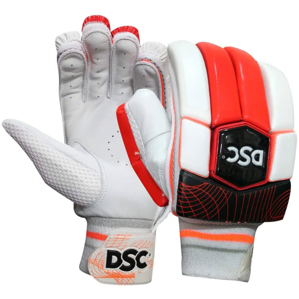 DSC Cricket Batting Gloves Intense Rage Leather Youth RH
