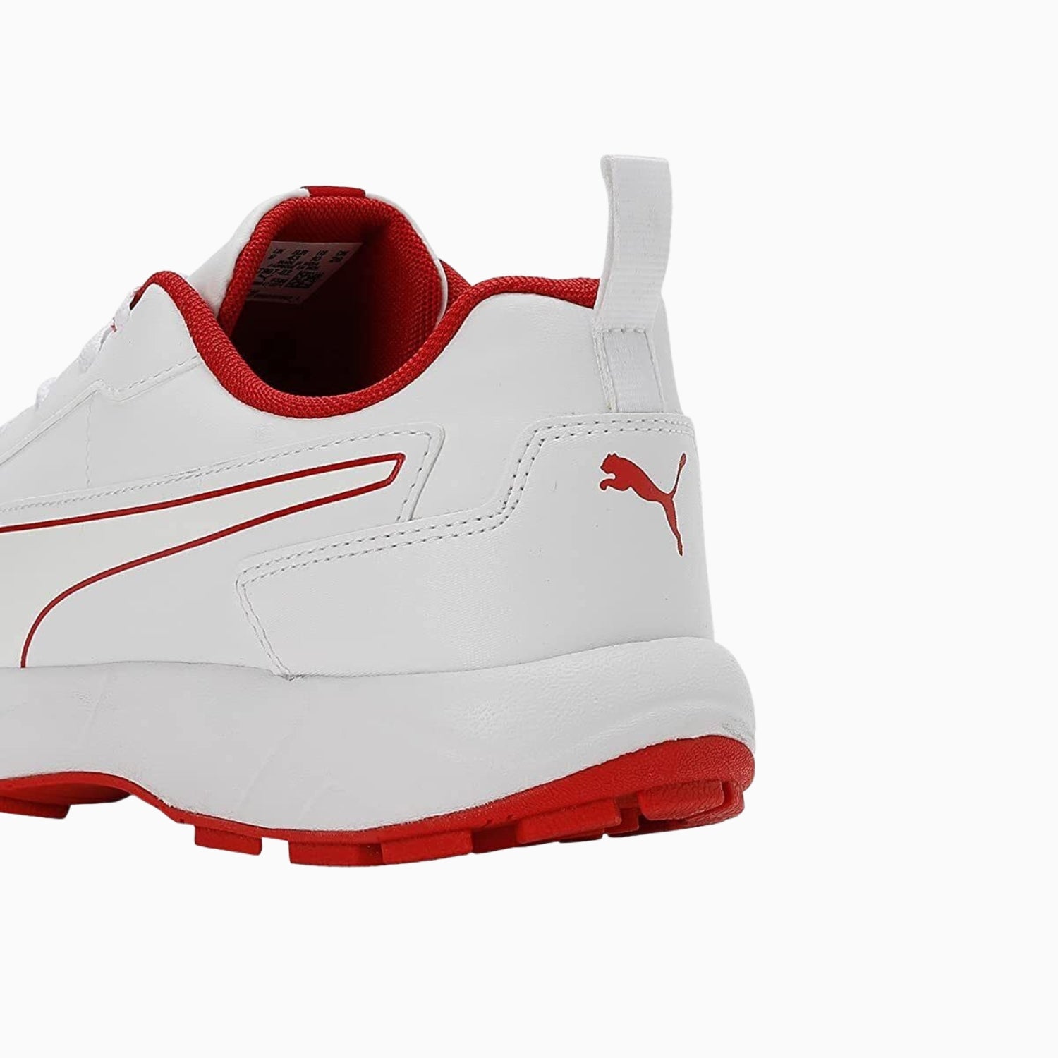 Puma Cricket Shoes, Classic-Cat - White/Red