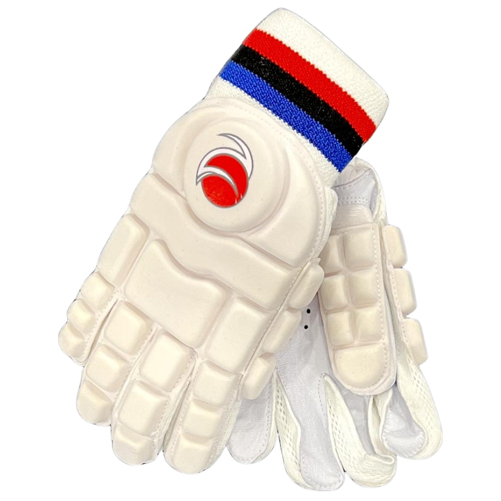 Zee Sports Hard Tennis Cricket Batting Gloves White