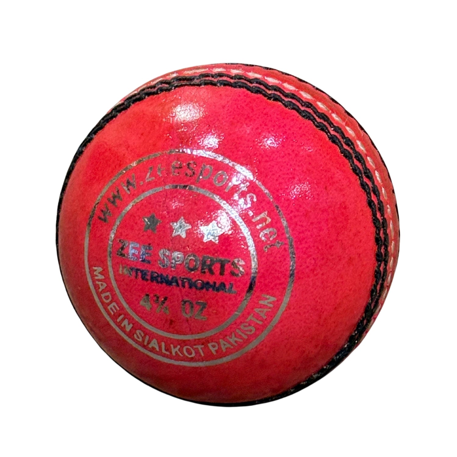 Zee Sports Cricket Ball Super Dragan Youth White/Neon Pink