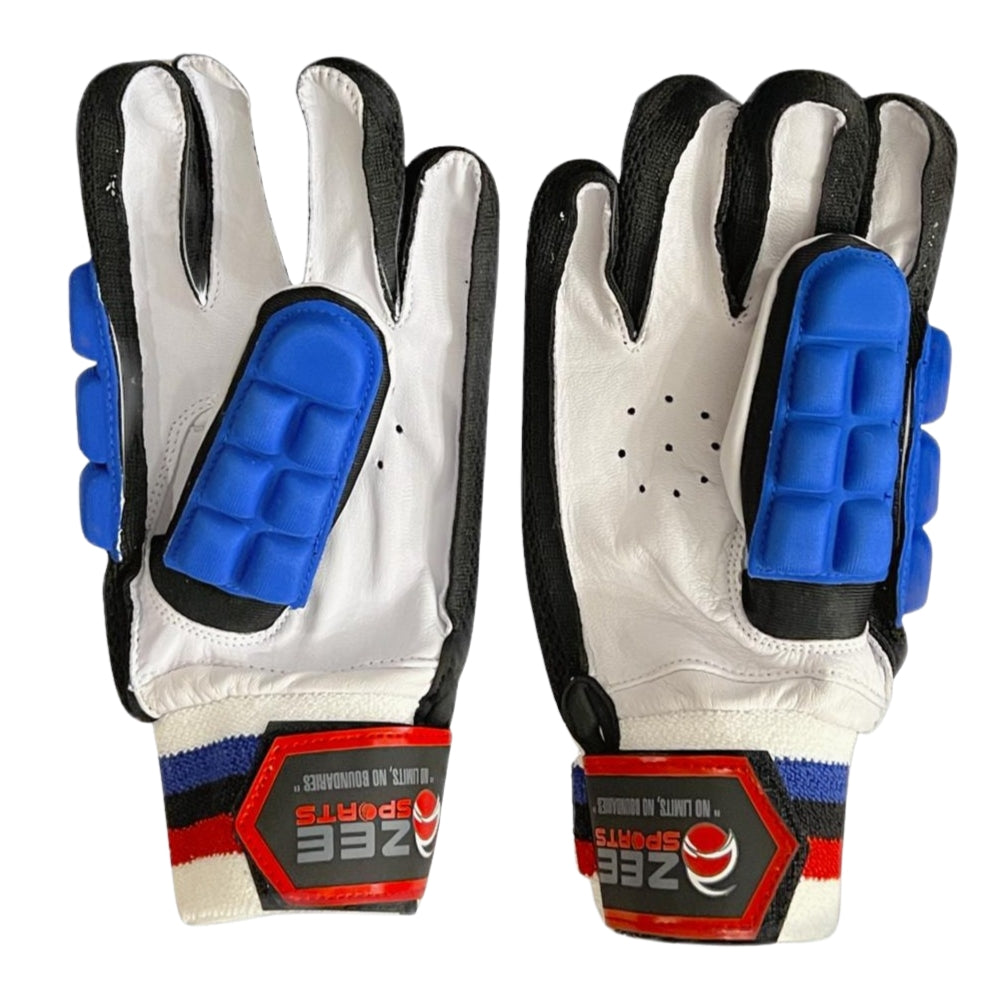 Zee Sports Hard Tennis Cricket Batting Gloves Blue