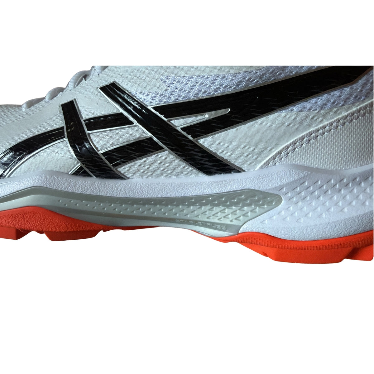 Asics Cricket Shoes Gel Peake 3 Unisex Field Shoes White/Black/Vibrant Orange 2026 Model