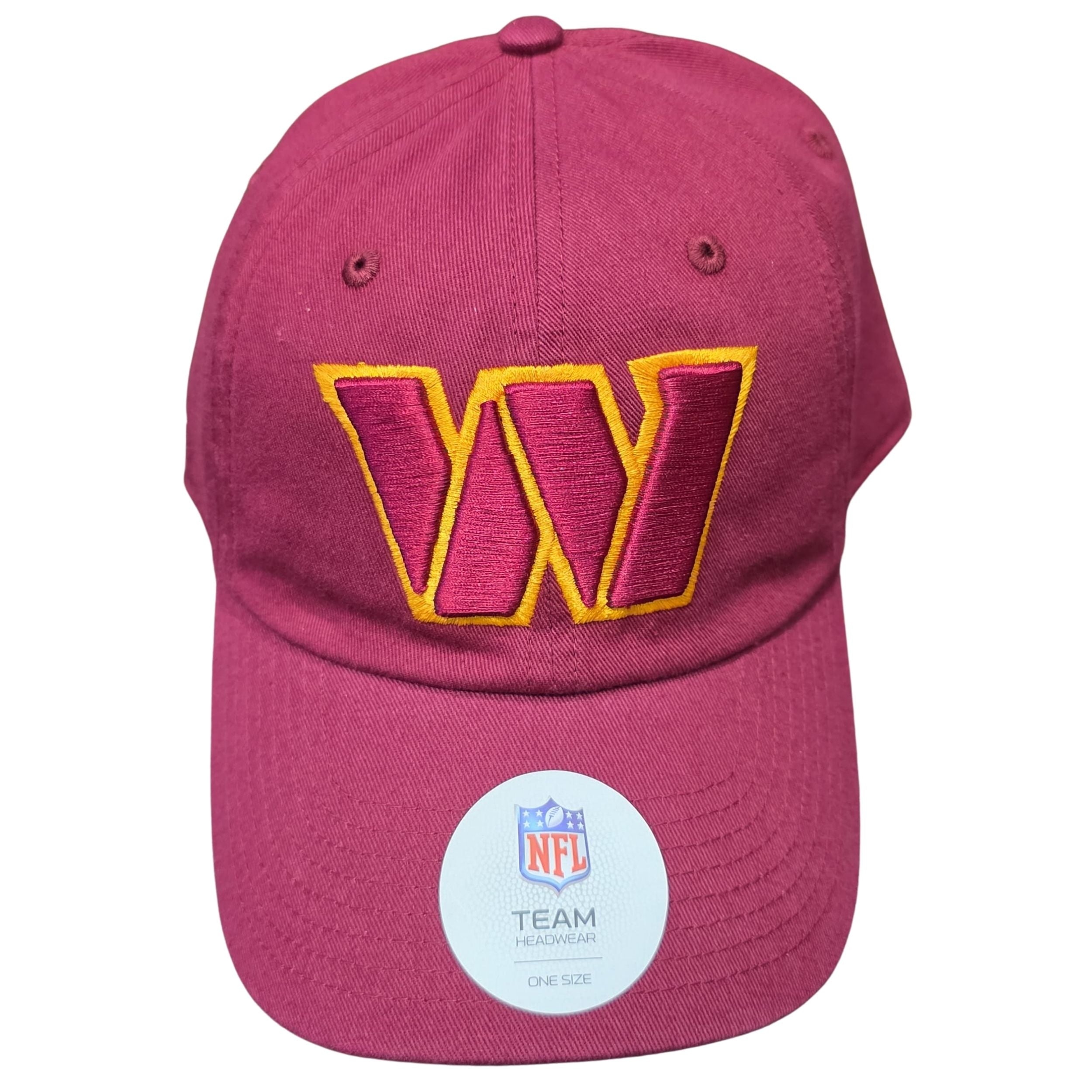 NFL Official Snapback Adjustable Hat Washington Commanders Embroidered Logo Cap