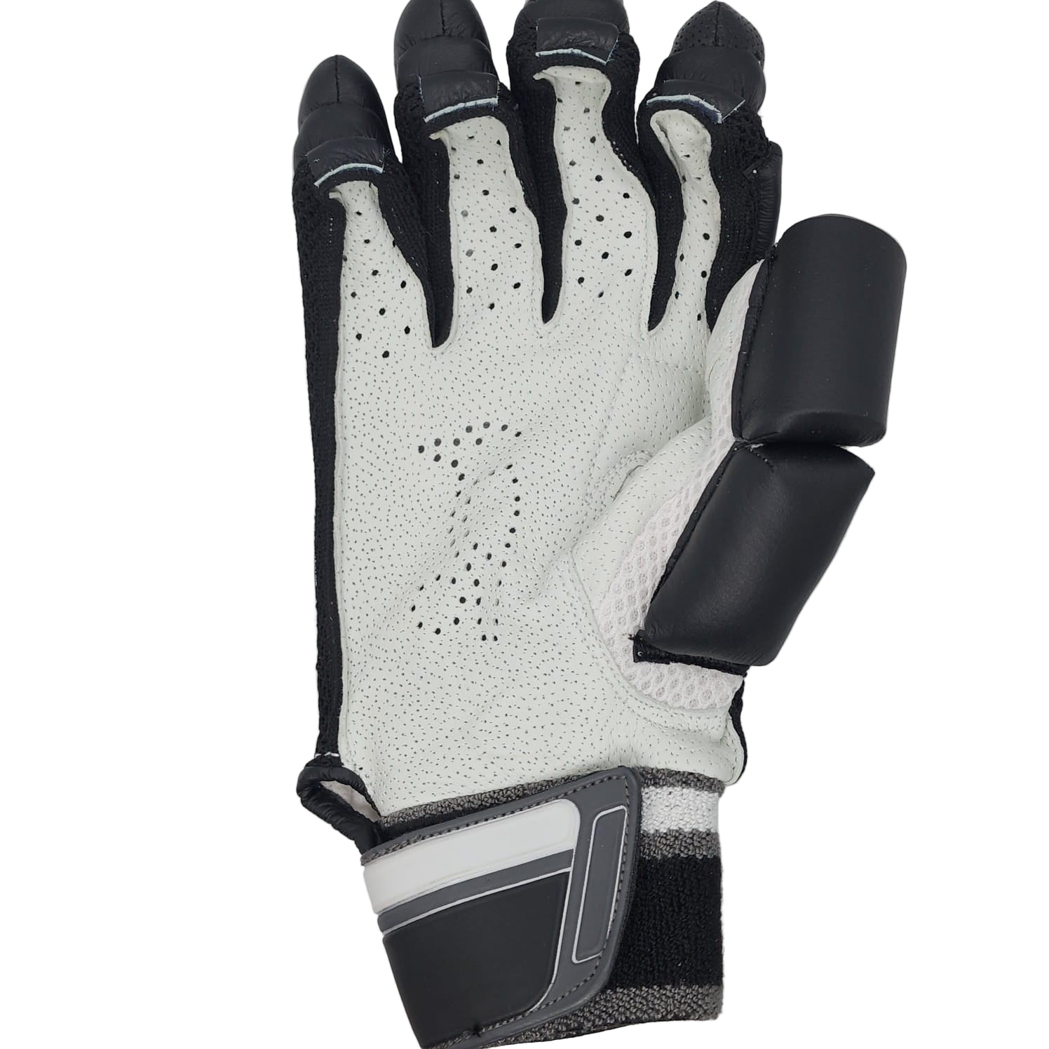 Kookaburra Batting Gloves Pro Cricket Batting Gloves White Black Adult RH
