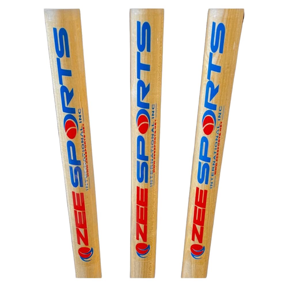 Zee Sports Wooden Stumps with Wooden Base