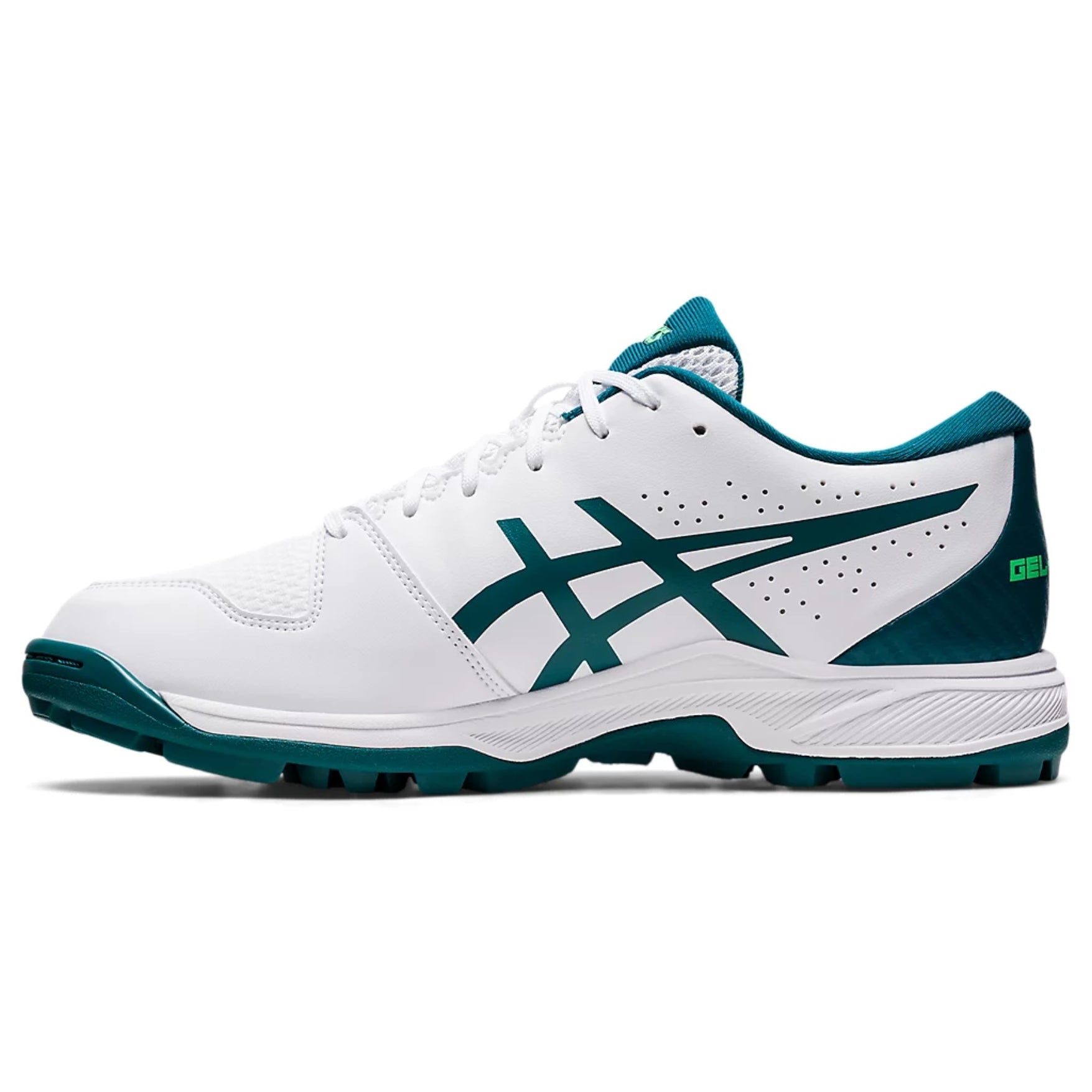 Asics Gel-Peake 2 White Velvet Pine Cricket Shoes 2024 MODEL