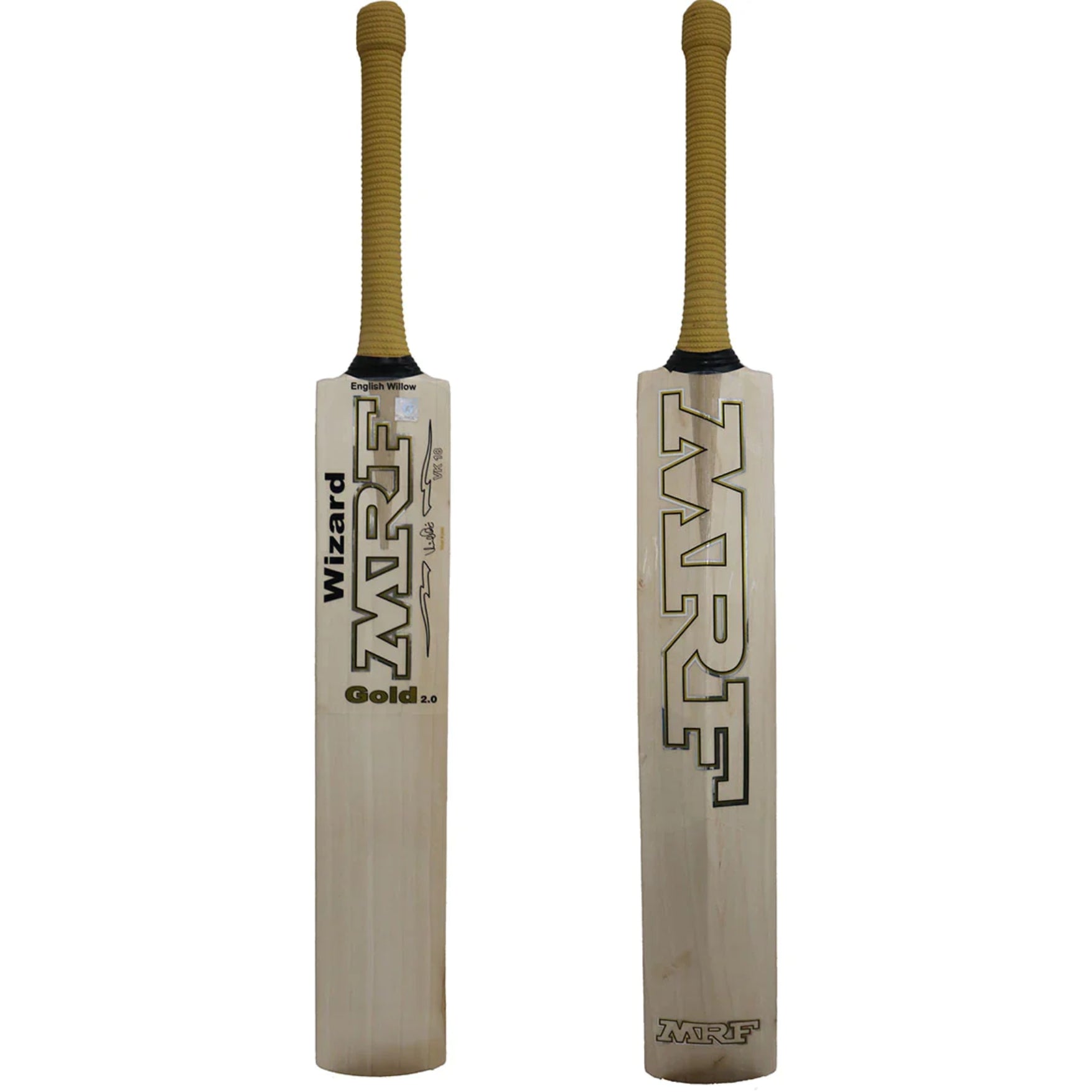 MRF Cricket Bat Wizard-Gold-2.0 English Willow 2024 Model