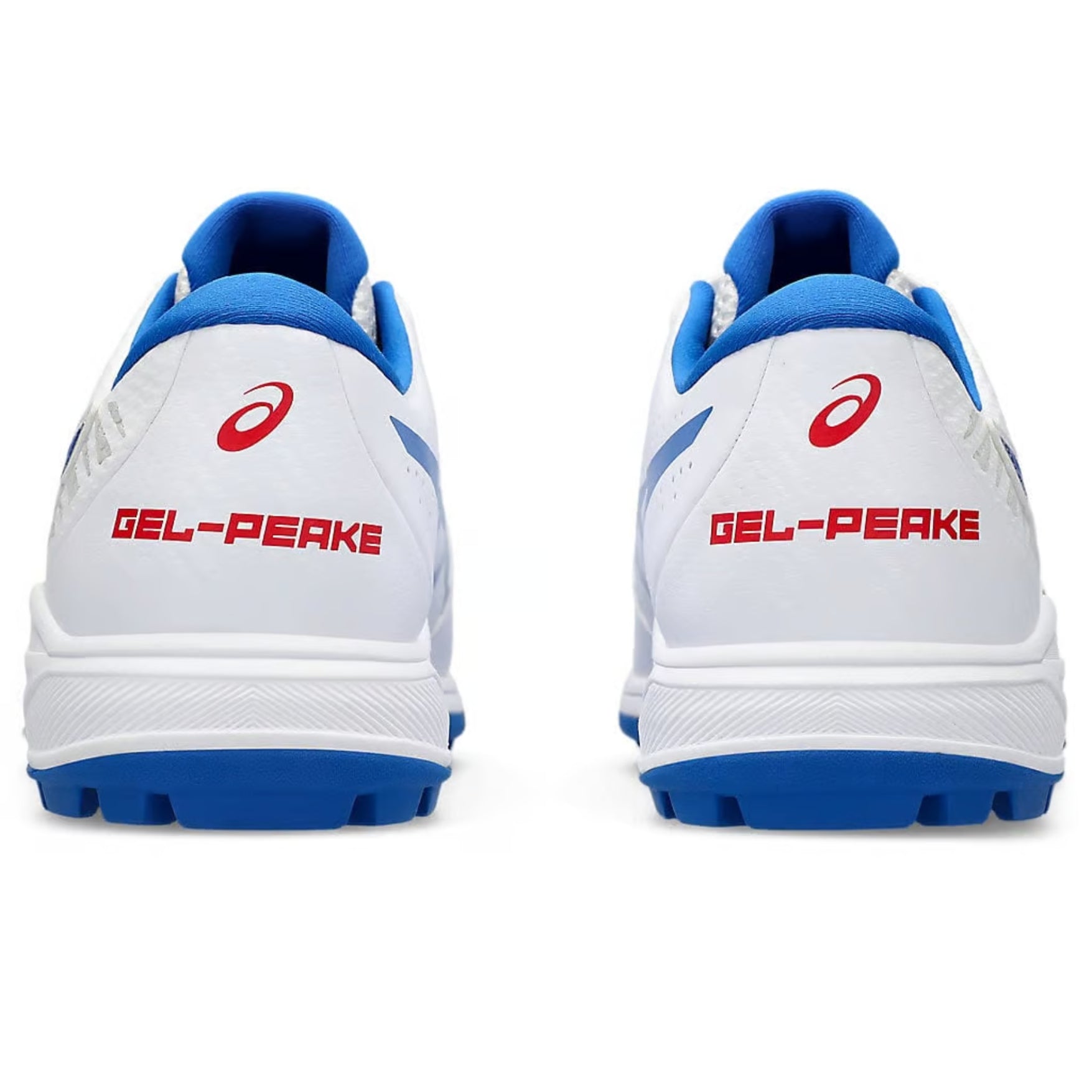 Asics Gel-Peake 2 White Tuna Blue Cricket Shoes 2024 MODEL